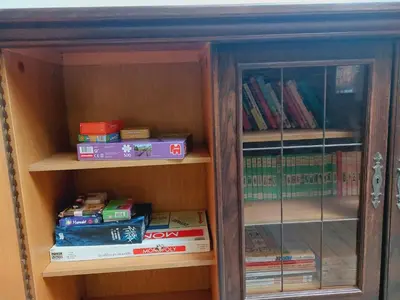 Bibliothèque dans the country house