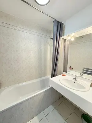 Salle de bains dans l'établissement Le Bignon - Wifi, TV, 4 personnes, 1 min à pied du tram