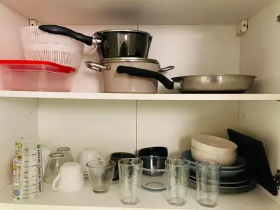 Cuisine ou kitchenette dans l'établissement Studio bien situé - Proche Centre Bd Jules Verne