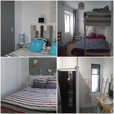 Un ou plusieurs lits dans un hébergement de l'établissement Maison 6 personnes