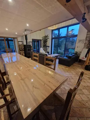 Coin salon dans l'établissement Domaine des 3 Arbres - Nature et tranquillité