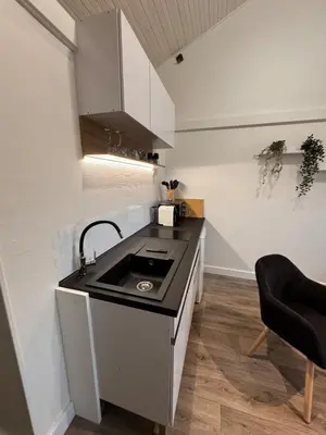 Cuisine ou kitchenette dans l'établissement Appartement - Les Herbiers, France