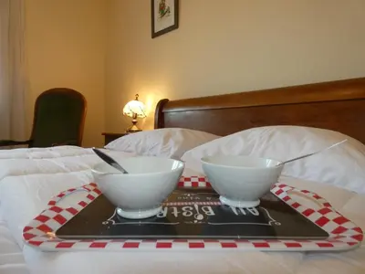 Un ou plusieurs lits dans un hébergement de l'établissement Notre-Dame-de-Monts - Apt spacieux 76m² - 6 pers - Animaux admis - Parking - FR-1-540-327