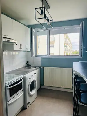 Cuisine ou kitchenette dans l'établissement T3 à Angers idéal pros - parking gratuit
