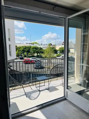 Balcon ou terrasse dans l'établissement T3 à Angers idéal pros - parking gratuit