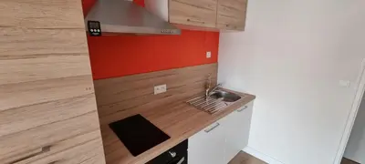 Cuisine ou kitchenette dans l'établissement Appartement proche Grand Parc 1 Chambre