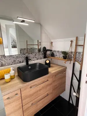Cuisine ou kitchenette dans l'établissement Studio 61