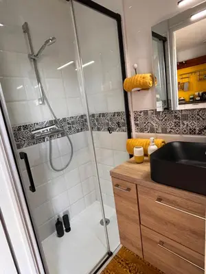 Salle de bains dans l'établissement Studio 61