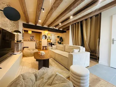 Télévision ou salle de divertissement dans l'établissement Casa Bohème Chic