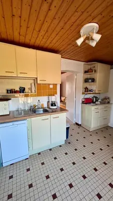Cuisine ou kitchenette dans l'établissement Les Grelets