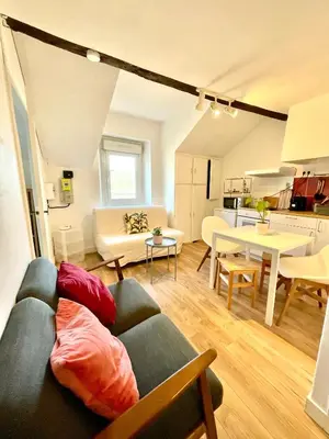 Coin salon dans l'établissement Le Saint Clément, cœur de Nantes 5min de la gare Nord