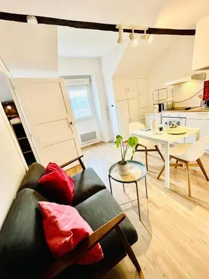 Cuisine ou kitchenette dans l'établissement Le Saint Clément, cœur de Nantes 5min de la gare Nord