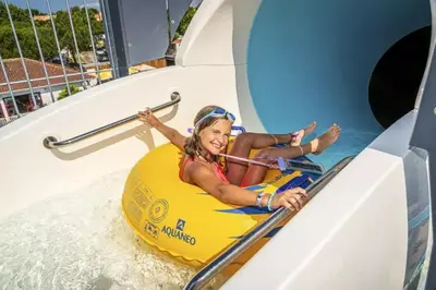 Parc aquatique au sein de le camping ou à proximité