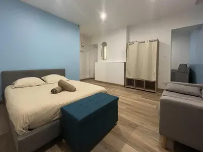 Un ou plusieurs lits dans un hébergement de l'établissement appartement t2 la doutre 2-4 personnes