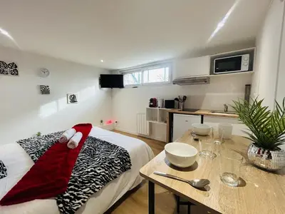 Cuisine ou kitchenette dans l'établissement Casa Rubis