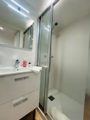 Salle de bains dans l'établissement Casa Rubis