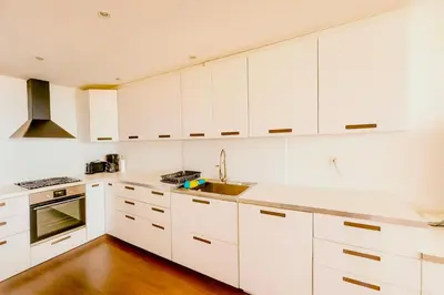 Cuisine ou kitchenette dans l'établissement Douce escale - T3 d exception face mer