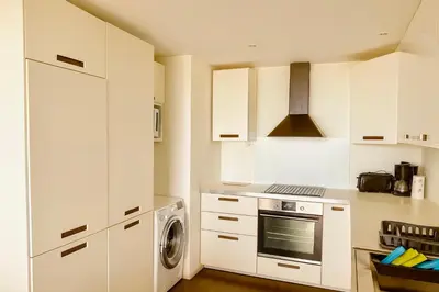 Cuisine ou kitchenette dans l'établissement Douce escale - T3 d exception face mer