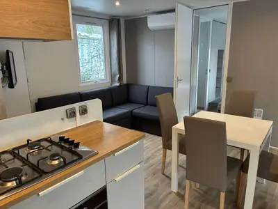 Cuisine ou kitchenette dans l'établissement Le parc des roselieres 54 Saint Hilaire de Riez