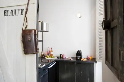 Cuisine ou kitchenette dans l'établissement Sur les pas de Jules Verne