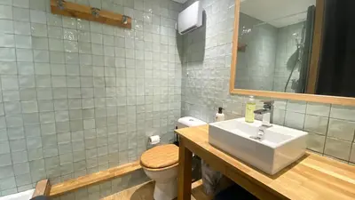 Salle de bains dans l'établissement Maisonnette duplex