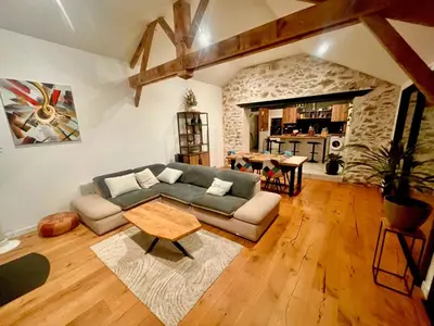 Coin salon dans l'établissement Le Clos des Melieres