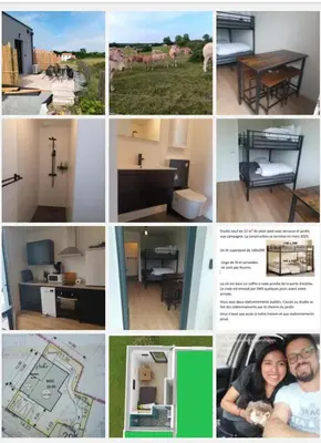 Plan de l'établissement Maison et studio 12 personnes 12 kilomètres du parc du puy du f