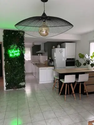 Cuisine ou kitchenette dans l'établissement Charmant appartement