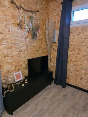 Télévision ou salle de divertissement dans l'établissement Saint florent le vieil, chez Stéph et Flo