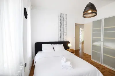 Un ou plusieurs lits dans un hébergement de l'établissement Appartement Hyper Centre Nantes - Quartier Graslin