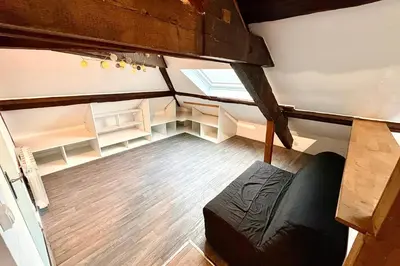 Coin salon dans l'établissement Appartement lumineux idéal pour 4 à Nantes