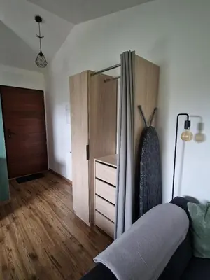 Un ou plusieurs lits dans un hébergement de l'établissement Appartment Cosy 31m parking 5min Parc Expo