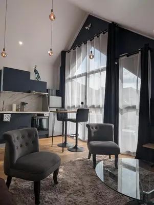 Cuisine ou kitchenette dans l'établissement Le Loft - Résidence Chez Gally à Angers