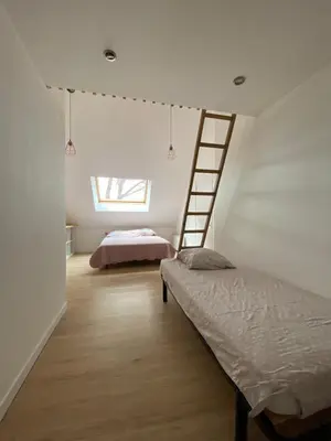 Un ou plusieurs lits dans un hébergement de l'établissement Maison en Campagne nantaise