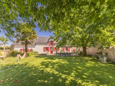 Jardin de l'établissement Gîte calme proche Nantes, idéal famille, WiFi, animaux bienvenus - FR-1-306-1323