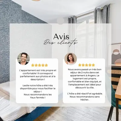 Certificat, récompense, panneau ou autre document affiché dans l'établissement L'Onyx - Un Appartement Premium en Centre-ville, Gare SNCF à 5 min, WiFi & calme