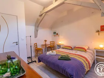 Un ou plusieurs lits dans un hébergement de l'établissement Chambre d'hôtes à Chalonnes-sur-Loire avec petit déjeuner - FR-1-622-119