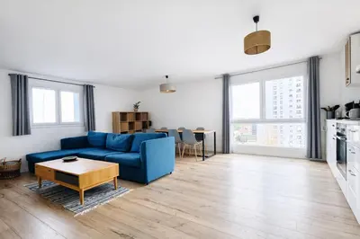 Cuisine ou kitchenette dans l'établissement New L'Alexandre Comfort Space and View