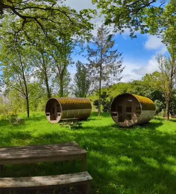 Jardin de l'établissement Ecolodge au jardins de Koantiz