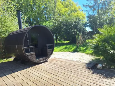 Jardin de l'établissement Ecolodge au jardins de Koantiz