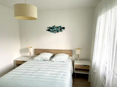 Un ou plusieurs lits dans un hébergement de l'établissement T3 Escapade bord de mer