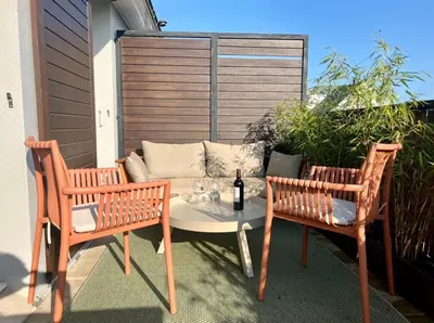 Balcon ou terrasse dans l'établissement Havre de paix avec terrasse au cœur de Nantes