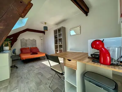 Coin salon dans l'établissement Studio Bord de Loire - Couëron