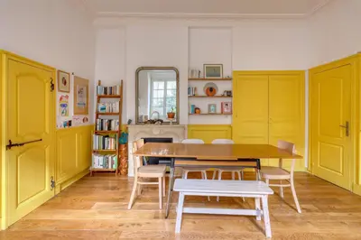 Cuisine ou kitchenette dans l'établissement Cœur Historique et Paisible - Hôtel de Ville