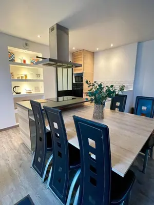 Cuisine ou kitchenette dans l'établissement Maison Pautin