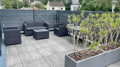 Jardin de l'établissement Mon boudoir en bord de mer