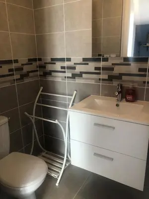 Salle de bains dans l'établissement Studio en fond de jardin