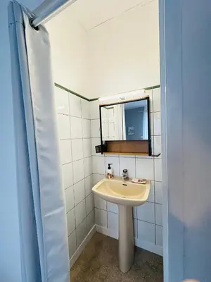 Salle de bains dans l'établissement La passerelle