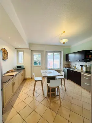 Cuisine ou kitchenette dans l'établissement La passerelle