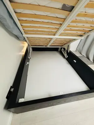 Un ou plusieurs lits dans un hébergement de l'établissement Appartement duplex proche plage et forêt - loggia - parking